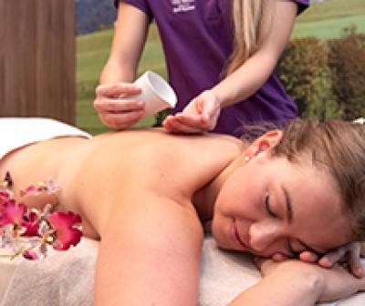 Aromatic oil massage - Merdian Balance with hot roll